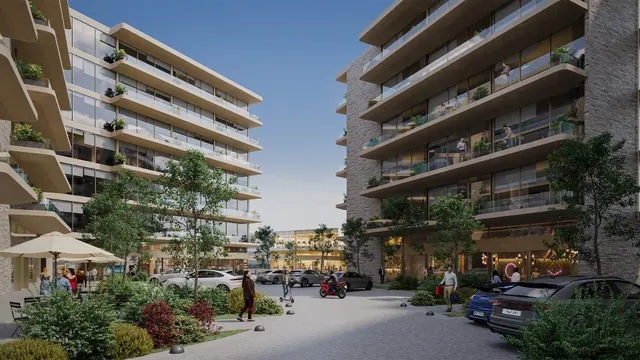 Ayres del Libertador — Usos Mixtos (Residencial y Comercial) en San Juan, Argentina, render arquitectónico 2