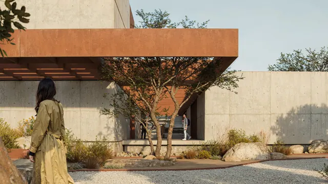 Lupa Wines — Industrial / Boutique Winery in Tunuyán, Mendoza, architectural render 4