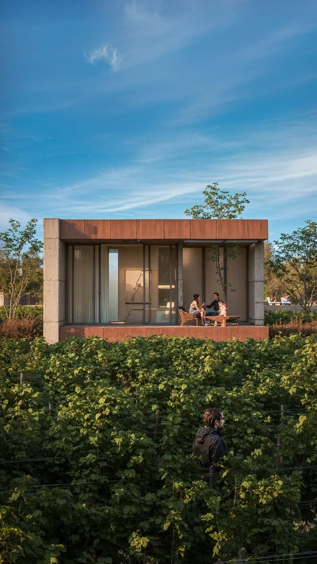 Lupa Wines — Industrial / Boutique Winery in Tunuyán, Mendoza, architectural render 6